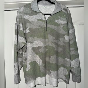 Aerie Camo Half - Zip Pullover